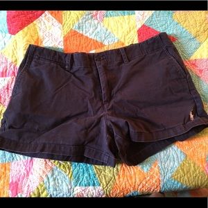 Navy blue polo shorts